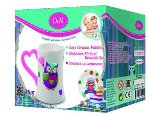 Opakowanie Pokoloruj ceramiczny kubeczek z sową