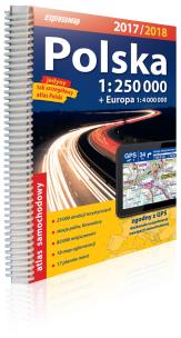 Opakowanie Polska atlas samochodowy 1:250 000 2017/2018