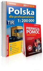 Opakowanie Polska dla profesjonalistów atlas samochodowy 1:200 000 + Pierwsza pomoc 2017/2018