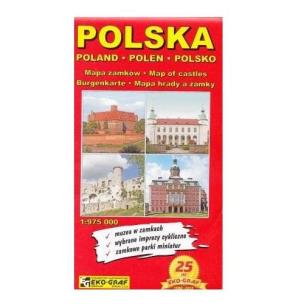 Okładka książki Polska mapa zamków 1:975 000