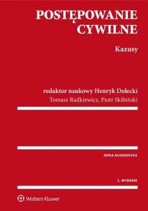 Okładka książki Postępowanie cywilne Kazusy