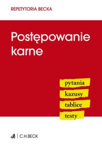 Okładka książki Postępowanie karne