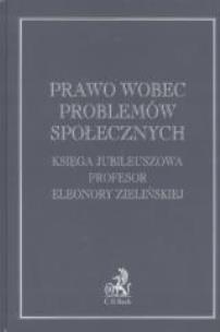 Okładka książki Prawo wobec problemów społecznych