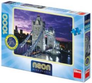 Opakowanie Puzzle 1000 Neon Tower Bridge DINO