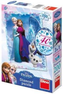 Okładka książki Puzzle 200 Diamond Kraina Lodu DINO