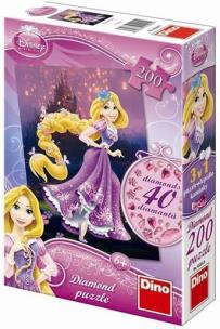 Okładka książki Puzzle 200 Diamond Roszpunka DINO