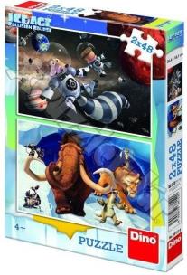 Opakowanie Puzzle 2x48 Epoka Lodowcowa 5: Bohater DINO