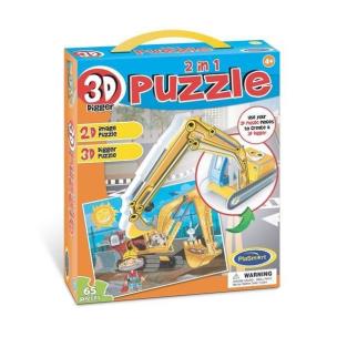 Opakowanie Puzzle 3D 2w1 - Koparka