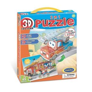 Opakowanie Puzzle 3D 2w1 - Straż pożarna