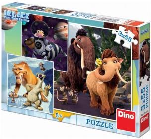 Opakowanie Puzzle 3x55 Epoka Lodowcowa 5: Portret DINO