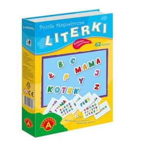 Okładka książki Puzzle magnetyczne Literki