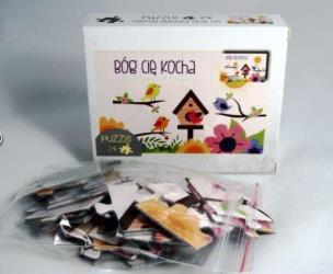 Opakowanie Puzzle. Ptaszki. Bóg cię kocha