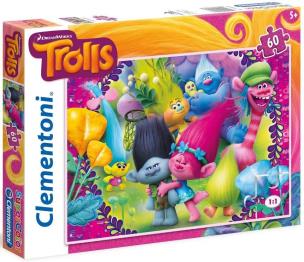 Okładka książki Puzzle SuperColor Trolls 60