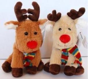 Opakowanie Renifer Nikuś 17 cm, 2 kolory
