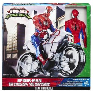Opakowanie Spider-Man z motocyklem figurka 30 cm