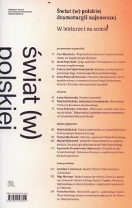 Opakowanie Świat w polskiej dramaturgii najnowszej