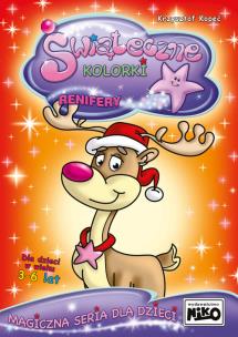Okładka książki Świąteczne kolorki Renifery