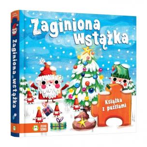 Okładka książki Świąteczne zabawy. Zaginiona wstążka. Książka z puzzlami