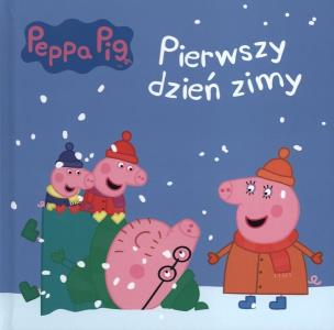Okładka książki Świnka Peppa. Pierwszy dzień zimy