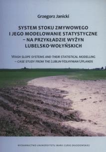 Okładka książki System stoku zmywowego i jego modelowanie stat.