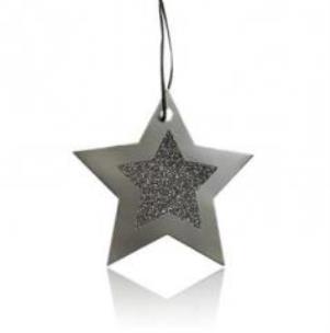 Opakowanie Tagi do prezentów srebrne (12szt) CHRISTMAS JOY