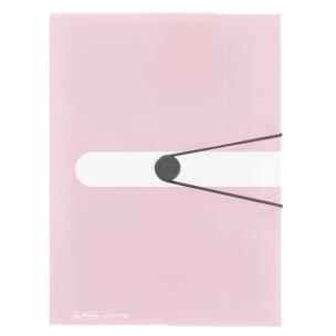 Opakowanie Teczka A4 z gumką PP trans. pastel różowy