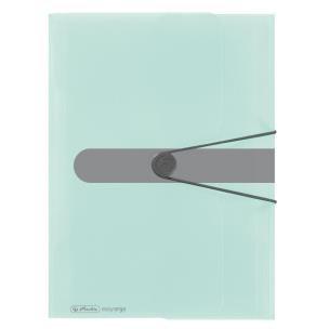 Okładka książki Teczka rysunkowa A4 PP z gumką tran. pastell Mięta