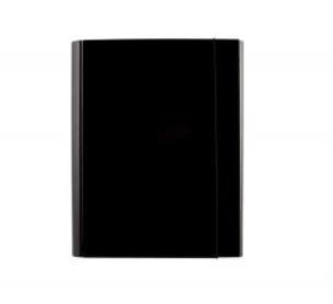 Opakowanie Teczka skrzydłowa z gumką 40mm czarna D.RECT