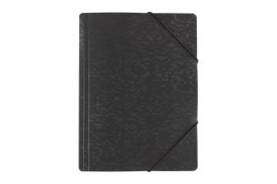 Okładka książki Teczka z gumką szeroka piksele czarna  TGP-04-05