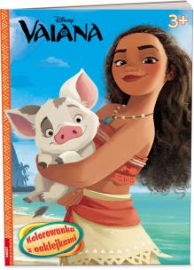 Okładka książki VAIANA. SKARB OCEANU. KOLOROWANKA Z NAKLEJKAMI