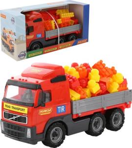 Opakowanie Volvo samochód z burtami  + Klocki Super-mix - 60 elem