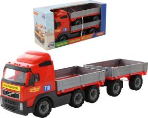 Opakowanie Volvo samochód z burtami i przyczepą