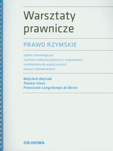 Okładka książki Warszaty prawnicze Prawo rzymskie