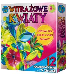 Opakowanie Witrażowe kwiaty STnux