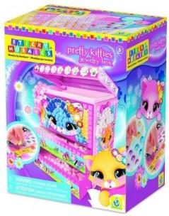 Opakowanie Wyklejana szkatułka z kotkiem