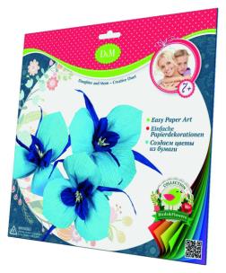 Opakowanie Wykonaj kwiaty z krepiny irysy