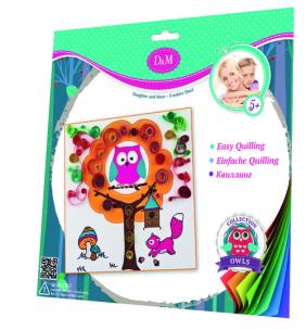 Opakowanie Wykonaj ozdobną kartkę metodą quillingu sowa