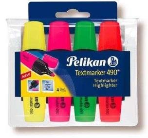 Opakowanie Zakreślacz 490 etui 4 kolory