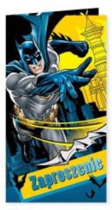 Opakowanie Zaproszenie małe Batman (5szt) VERTE