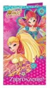 Opakowanie Zaproszenie małe Winx (5szt) VERTE