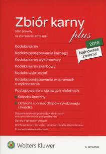 Okładka książki Zbiór karny PLUS Kodeks karny