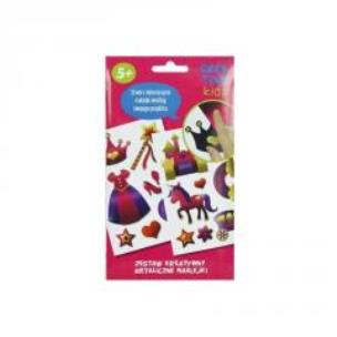 Opakowanie Zestaw kreatywny metaliczne naklejki Creative Kids