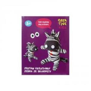 Opakowanie Zestaw kreatywny Zebra ze skarpety CREATIVE KIDS