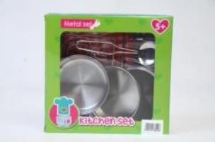 Opakowanie Zestaw metalowych naczyń