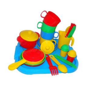 Okładka książki Zestaw naczyń 'Gosposia' z tacą na 4 osoby