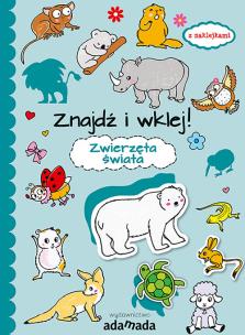 Okładka książki Znajdź i wklej Zwierzęta świata