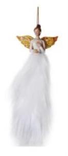 Opakowanie Anioł do zawieszenia złoty CHRISTMAS JOY