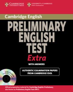 Opakowanie Cambridge Preliminary English Test Extra Student's Book with Answers and CD-ROM