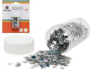 Opakowanie Cekiny-gwiazdki 7g srebrne