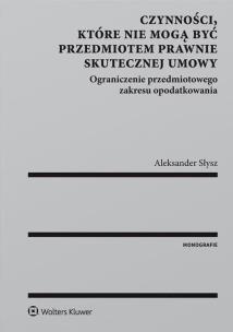 Okładka książki Czynności, które nie mogą być przedmiotem prawnie skutecznej umowy